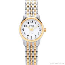 Dames bicolor metaalband 5atm