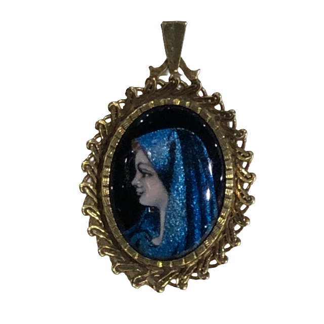 Hanger 14k goud emaille