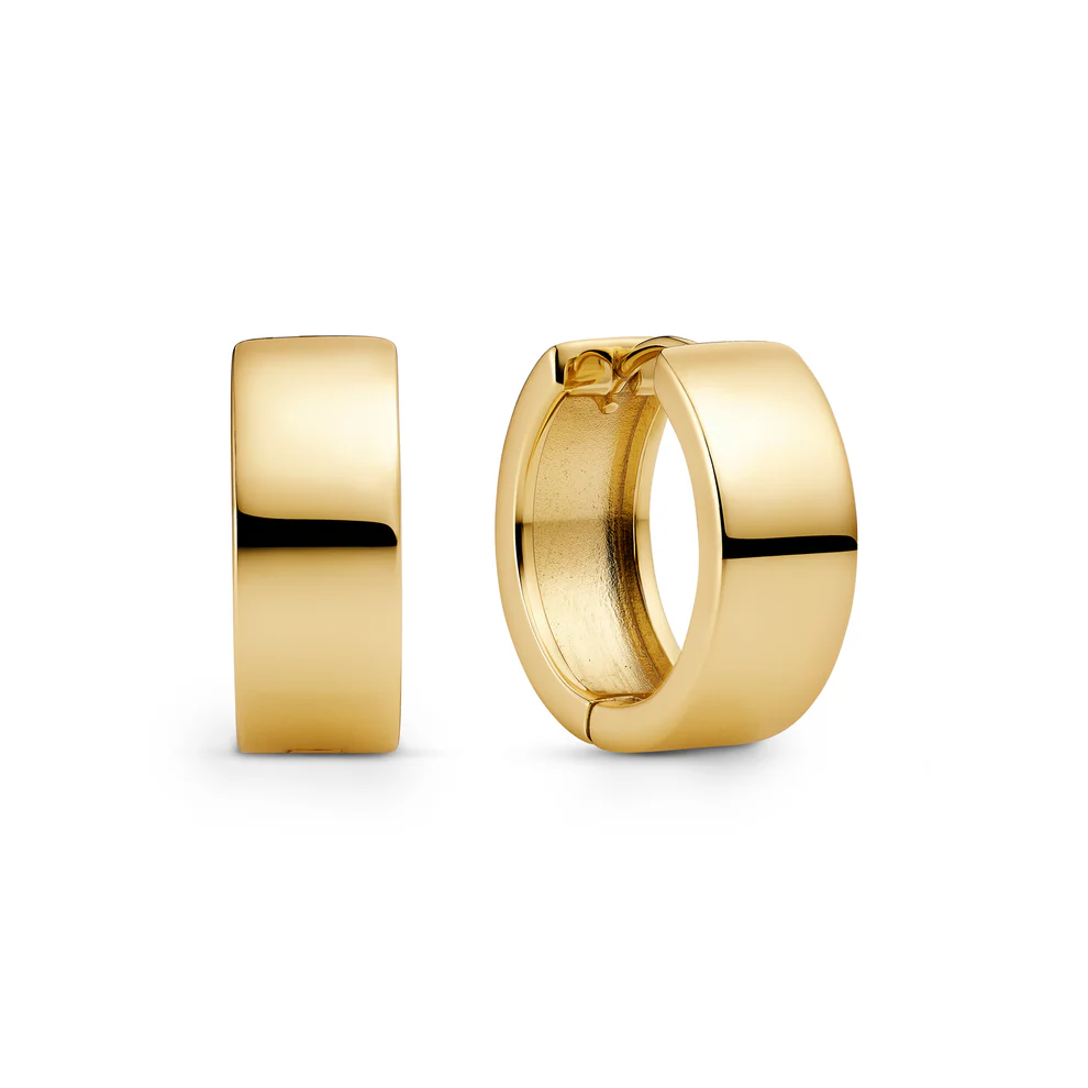 Sif Jakobs zilveren 18k vergulde oorringen "Como" 