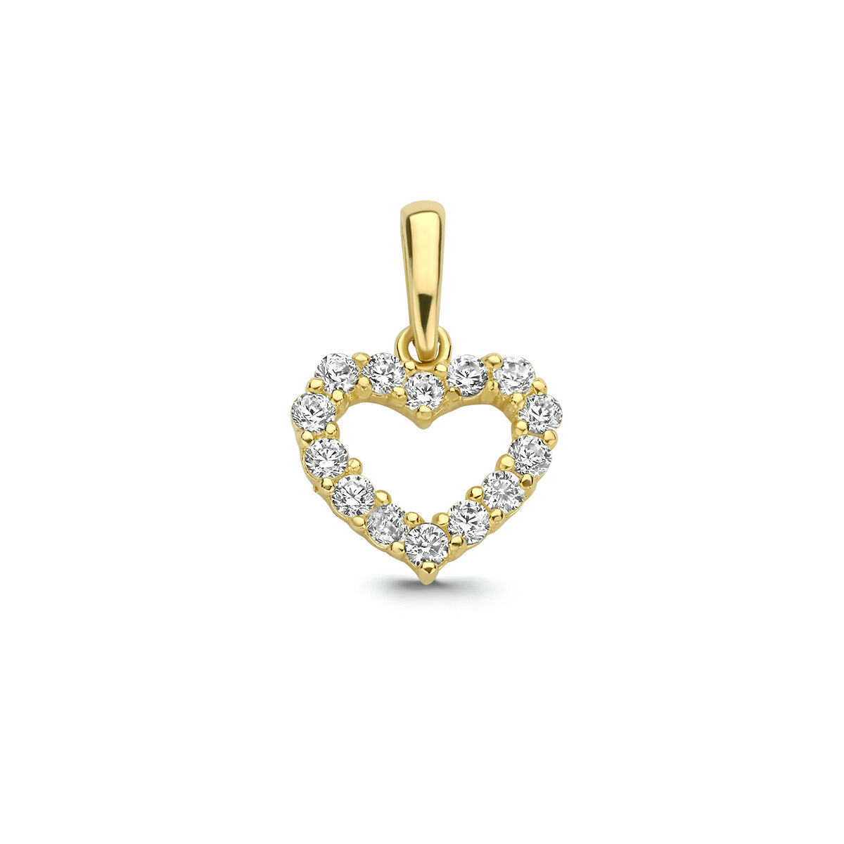 Gouden 9 krt Hanger met Zirkonia