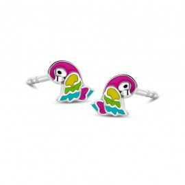 Oorringen papegaai multicolor