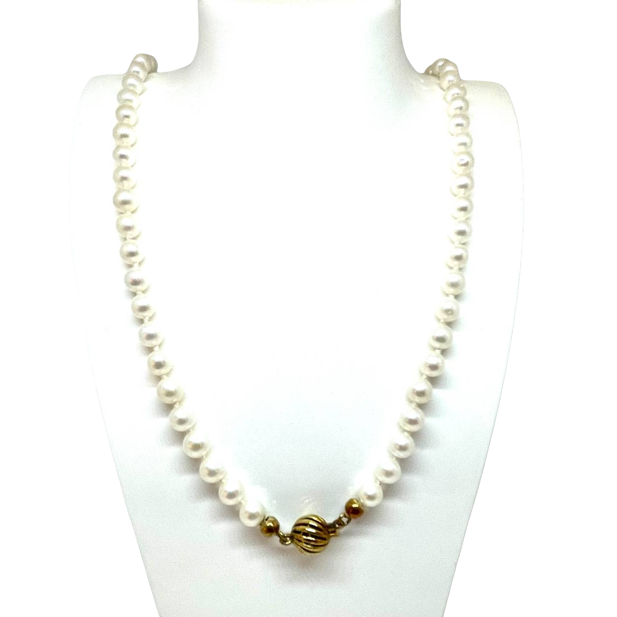 parelketting 14k goud slot 7mm