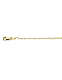 40-GF-FTS01,7XX
Mori Gold Filt&eacute; 1,7mm brede Fantasie Touw schakel, goud gevuld