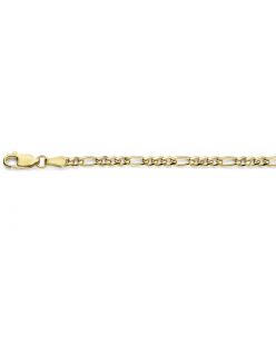 40-GF-FIG03,0XX
Mori Gold Filt&eacute; 3,0mm brede Figaro schakel, goud gevuld