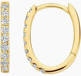 Gemaakt van 14k gecertificeerd gerecycled goud met lab grown diamant. Deze geelgouden Lab Diamonds creolen zijn verrijkt met 18 briljant geslepen Lab grown Diamanten van in totaal 0,45 ct. aan de voorzijde. De ovaalvormige creolen zijn 16 mm hoog. Draag ze op zichzelf als glanzende blikvangers of gecombineerd met een Diamonds collier en bijpassende ring LG1013Y.