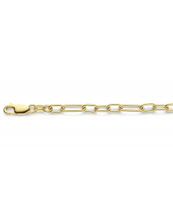 40-GF-CFERF04,4XX
Mori Gold Filt&eacute; 4,4mm brede Closed-for-Ever, Ronde schakel, Figaro stijl goud gevuld