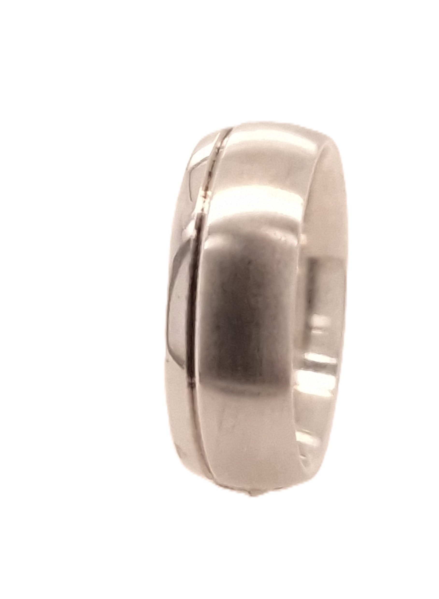 zilveren ring  mat/poli