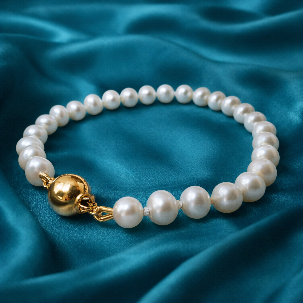 Zoetwaterparel armband met double slot 18 cm &mdash; elegante armband met verfijnde zoetwaterparels en stijlvolle dubbele sluiting. Tijdloos en chic, ideaal als verfijnd accent bij dagelijkse of feestelijke outfits. Verkrijgbaar bij Juwelier Schouten &ndash; Middenwaard, Heerhugowaard.