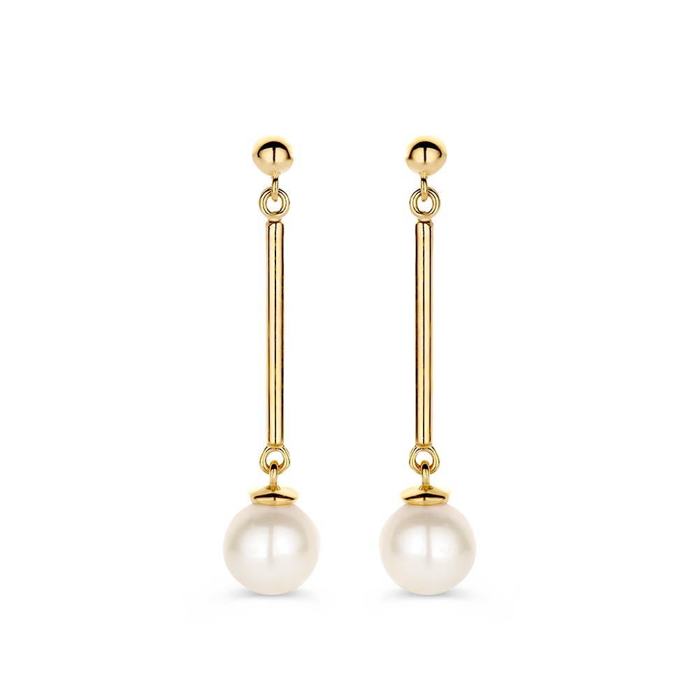 De Oorstekers geelgoud parel, modelnummer OE137895, hebben prachtige kenmerken. Deze oorbellen zijn gemaakt van glanzend geelgoud en zijn versierd met een enkele witte parel per oorbel. Met een gewicht van 2 gram zijn ze licht en comfortabel. Perfect voor zowel dagelijks gebruik als speciale gelegenheden, deze elegante oorstekers voegen een verfijnde touch toe aan elke outfit.