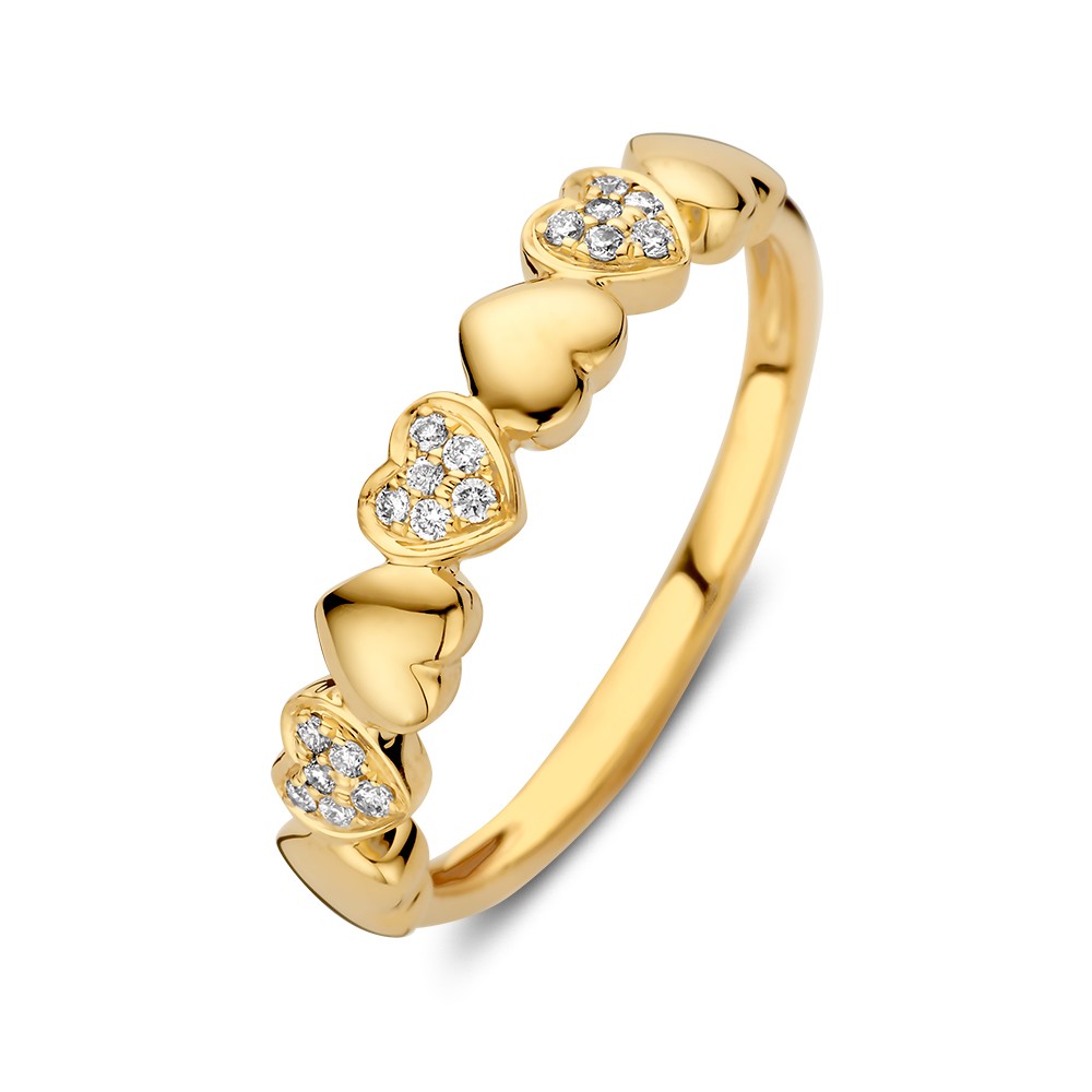 Dit is een ring van Excellent Jewelry in de kleur geel