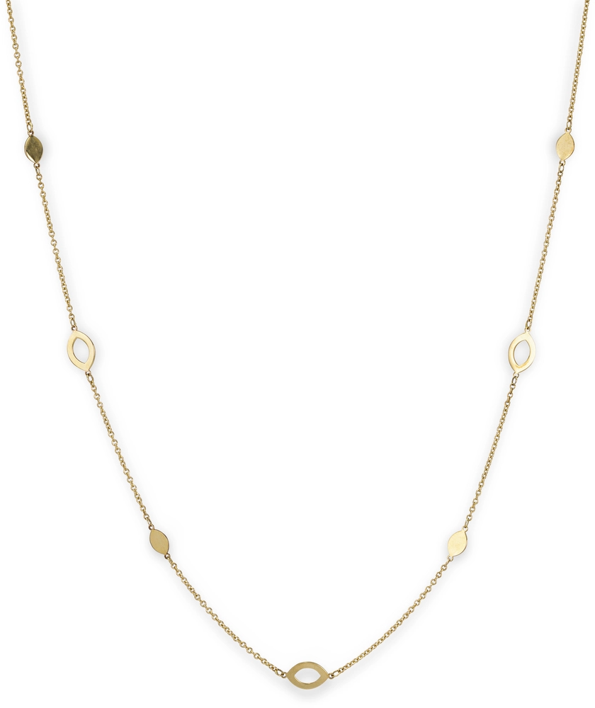 Monzario - 14kt geelgoud fantasiecollier, verstelbare lengte 42/45cm - 1149-C GEEL