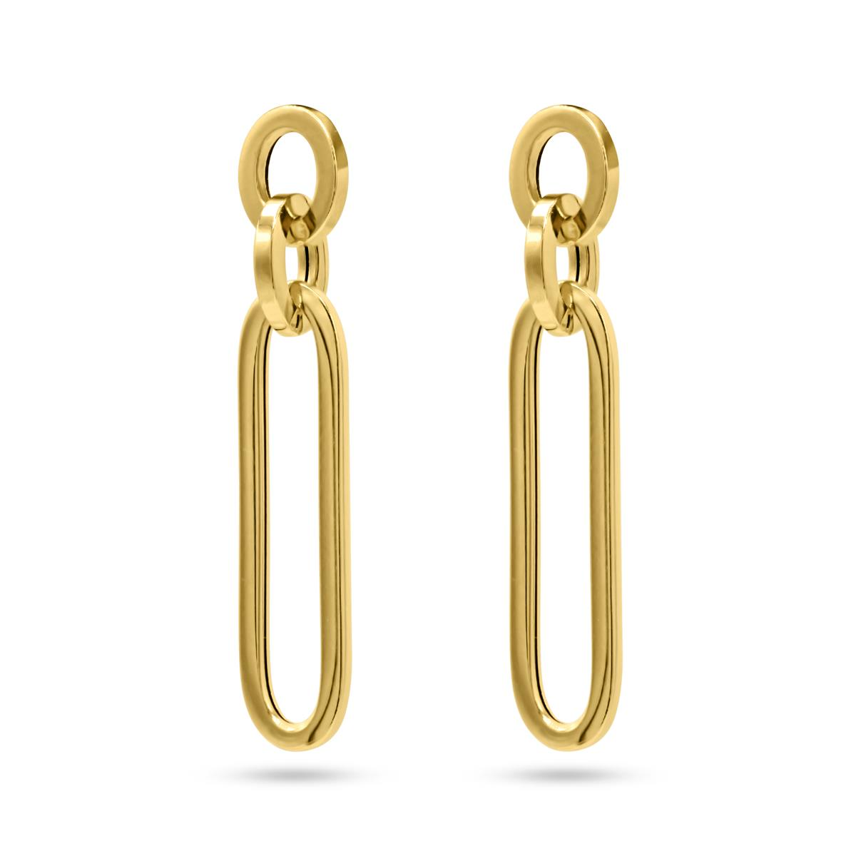 Femme Ador&eacute;e oorhangers goud 18k