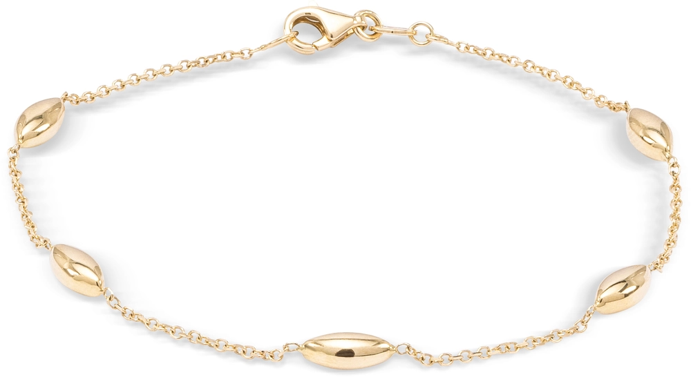 Monzario 14kt geelgoud fantasie schakel armband - 988-A GEEL