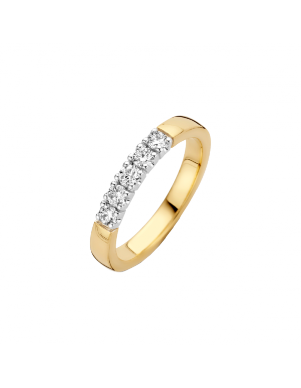 Briljant Memoire ring 706111890 met 5x0.18ct 