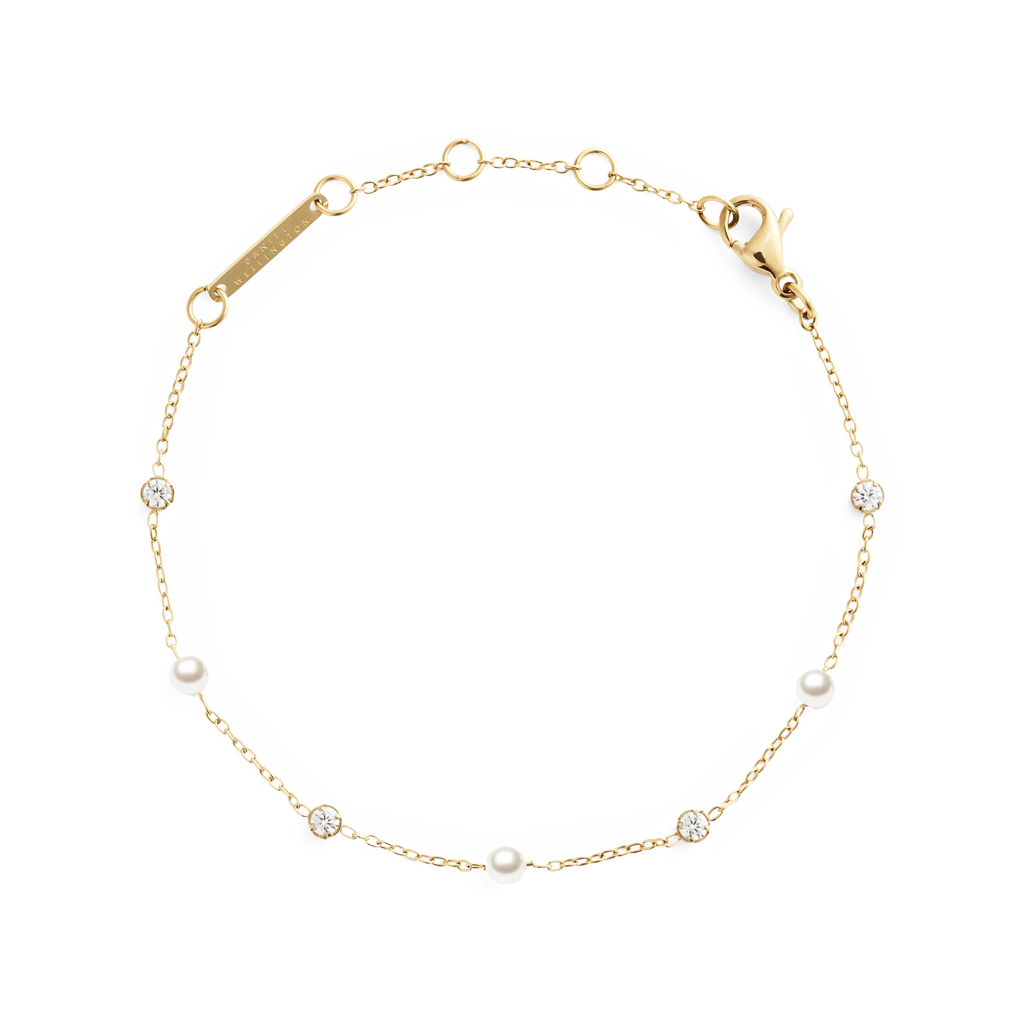 De Daniel Wellington Armband PEARL ARMAND GOLD (modelnummer DW00401952) is een elegante gouden armband. Gemaakt van roestvrij staal, heeft deze armband een luxueuze uitstraling. Draag hem solo voor een subtiele look of combineer het met andere sieraden voor een gedurfde statement. Perfect voor elke gelegenheid. Diameter: 205 mm. Kleur: goud. Categorie: Juweel.