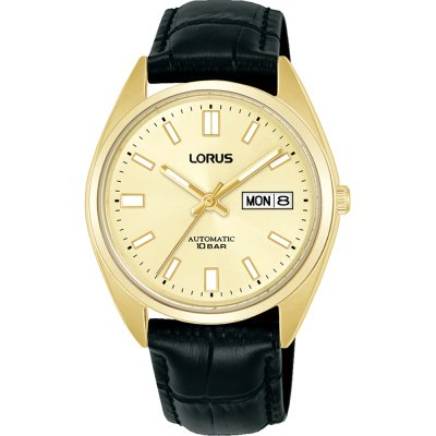 De Lorus herenhorloge model RL436CX9 beschikt over een automatisch uurwerk, een zwarte polsband en een metalen kast met een diameter van 39 mm. Het horloge heeft een datumaanduiding. Draag dit stijlvolle polshorloge bij zowel formele als casual gelegenheden voor een verfijnde en moderne uitstraling. Ideaal voor dagelijkse en speciale momenten.