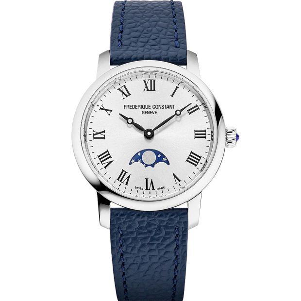 FREDERIQUE CONSTANT CLASSICS SLIMLINE MOOPHASE STAAL