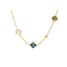 18 kt gouden ketting - multi kleuren
De prijs kan vari&euml;ren naargelang de goudprijs