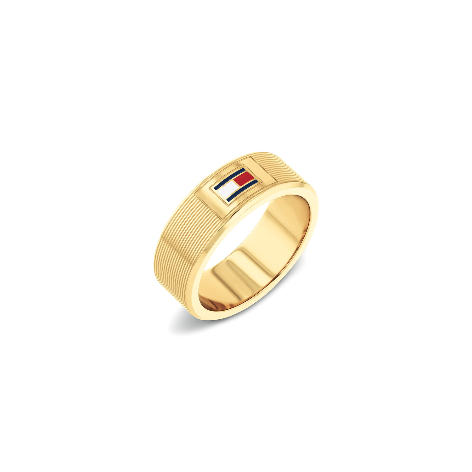 Tommy Hilfiger Jewels herenring
Maak een statement met deze Tommy Hilfiger brede goudkleurige ring, uitgevoerd in hoogwaardig roestvrij staal. Het robuuste design en de brede band van 8mm geven de ring een krachtige, mannelijke uitstraling. Het iconische Tommy Hilfiger-logo zorgt voor een herkenbare en stijlvolle finishing touch. Dankzij het tijdloze ontwerp is deze ring perfect te combineren met zowel casual als nette outfits. Duurzaam, comfortabel en stijlvol &ndash; een accessoire dat je elke dag met vertrouwen draagt.

Het merk:
Tommy Hilfiger is wereldwijd &eacute;&eacute;n van de grootste designer lifestyle merken en is internationaal bekend om haar classic American cool stijl. De sieraden zijn voor dames en heren met een eigen stijl, die niet bang zijn om dit aan de wereld te laten zien.

Specificaties:
- Ring 8mm
- Materiaal: Staal goudkleurig
- Maat 20
- Ideaal als cadeau of voor jezelf