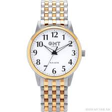 Uurwerk heren -bicolor kast en band-5atm