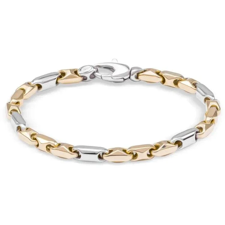 14 krt Monzario armband in geel/ witgoud 81A BICO