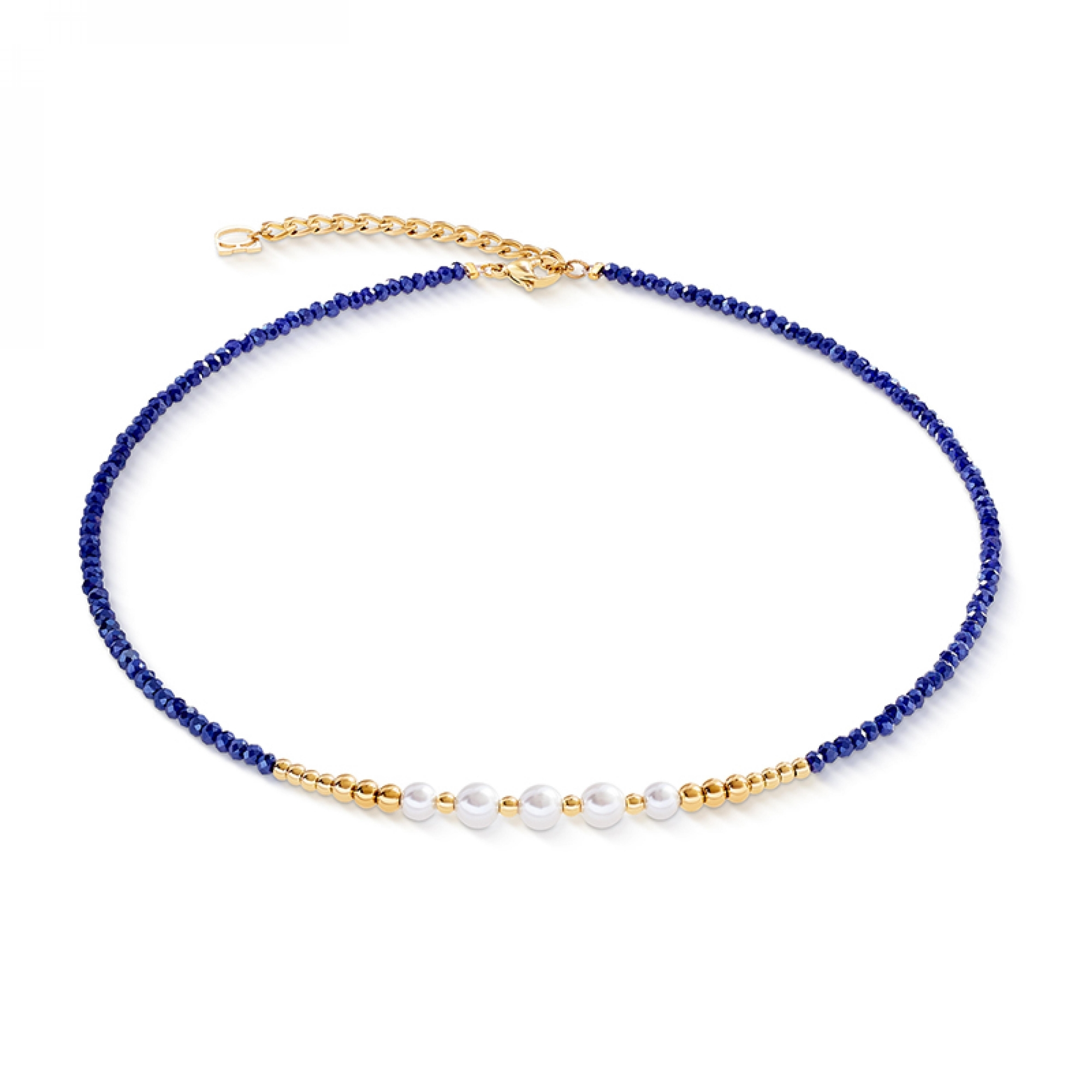 Coeur de Lion 4258/10-0700 Collier Blue met Parel