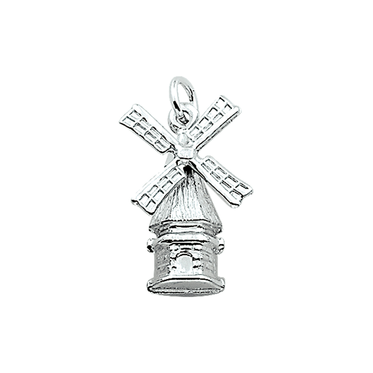 hanger molen beweegbaar zilver wit