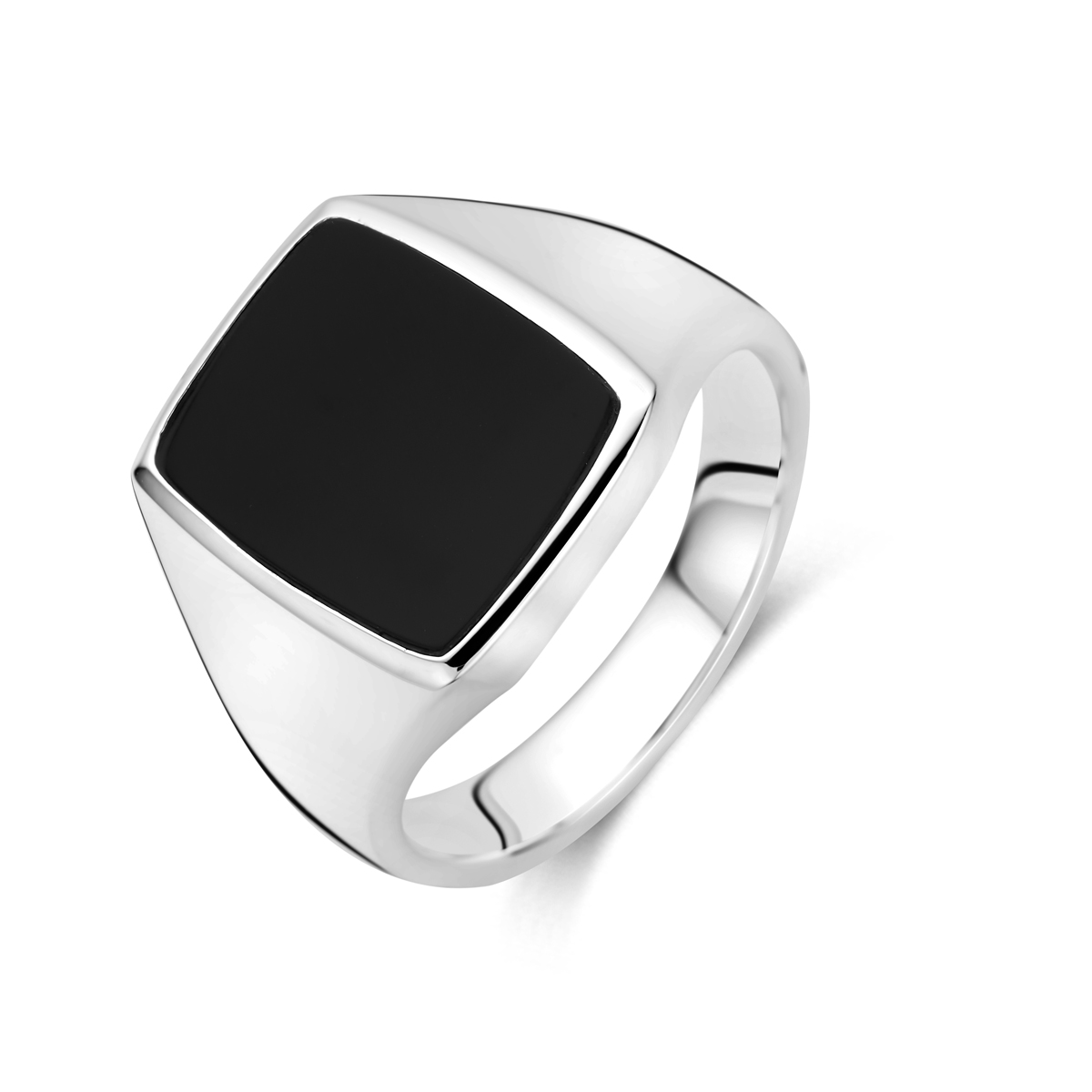 Deze prachtige Huismerk zilveren ring is vervaardigd van 925 sterling zilver en is nikkelvrij. De stijlvolle ring heeft een gewicht van 14,7 gram en past een jewelsize van 66. De zwarte onyx-edelsteen maakt het een opvallend sieraad. Draag deze elegante ring als statementstuk bij zowel casual als formele outfits.