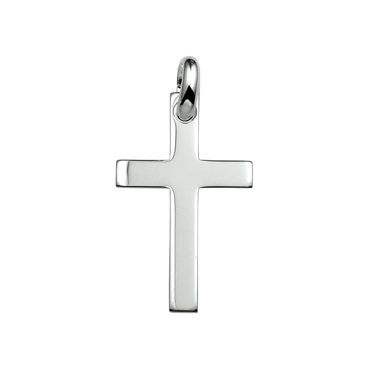 zilveren hanger kruis, 21x35 mm