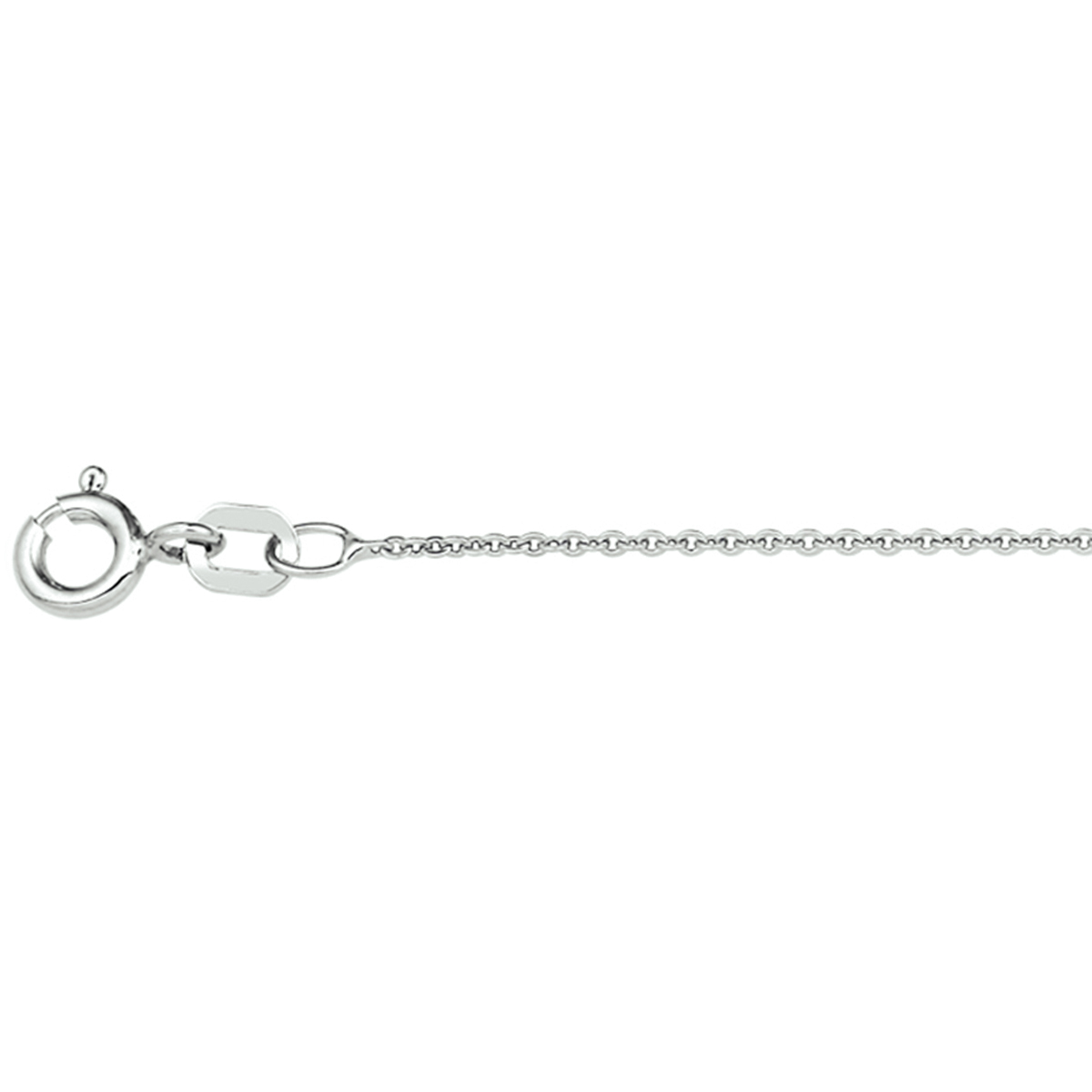 Zilveren anker collier met een draaglengte van 41cm en een extensie van 4cm. De schakelbreedte is 1.2mm.