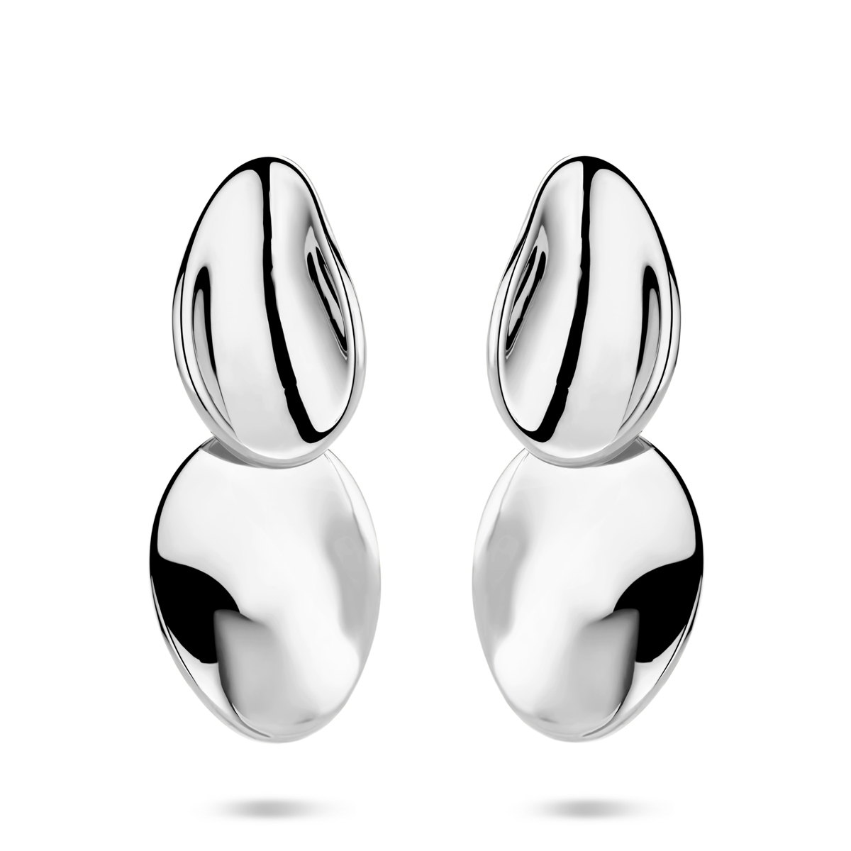 Gerhodineerd 925 zilveren oorhangers met een totale hoogte van 32mm.