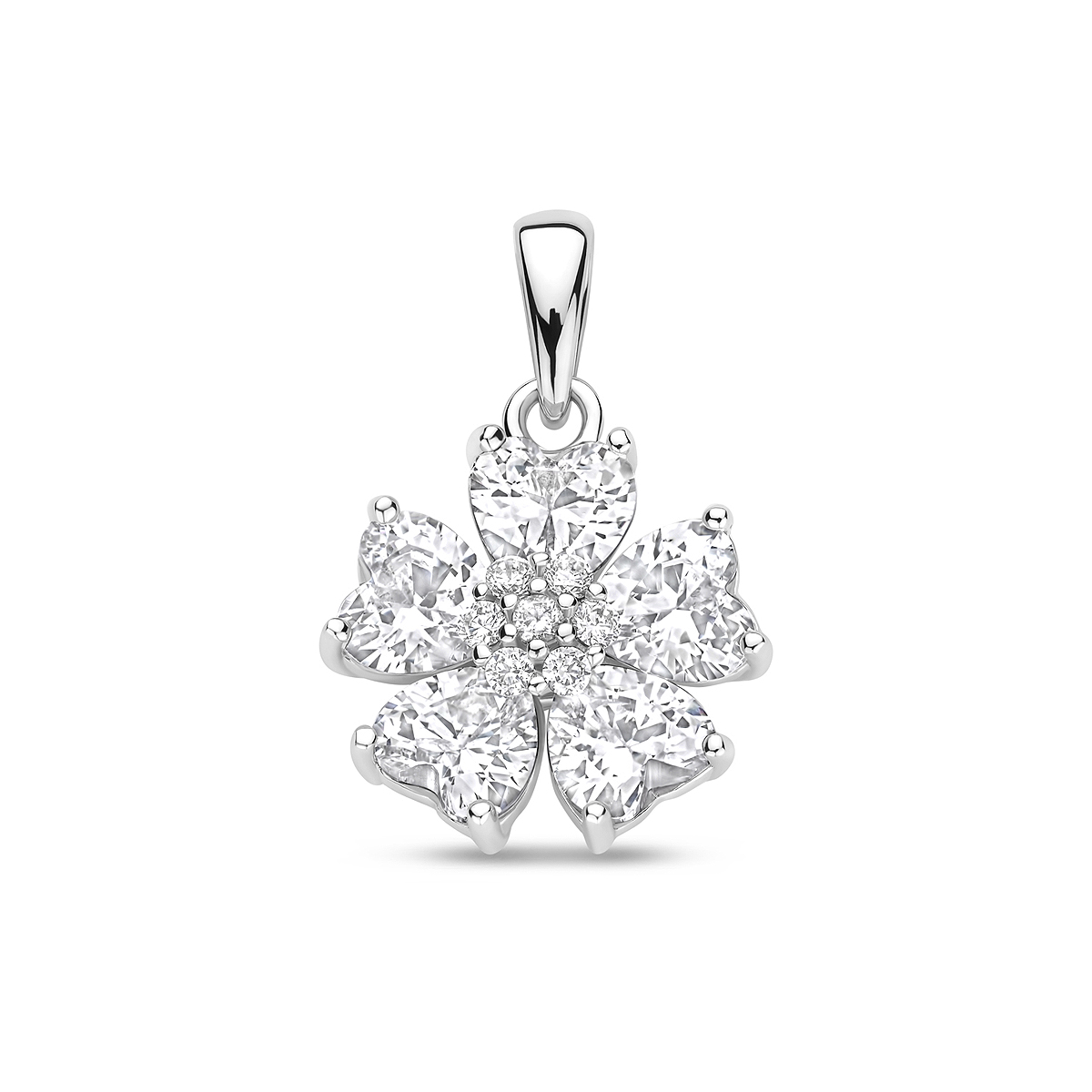 De Hanger Zirkonia 20 mm beschikt over een hartvormige zirkonia edelsteen en is gemaakt van rodium geplateerd materiaal. De hanger weegt 2,26 gram en heeft een breedte van 13,5 mm. Met zijn glanzende afwerking is het een perfecte bedel voor je armband of ketting. Een veelzijdige toevoeging voor elke sieradenverzameling.