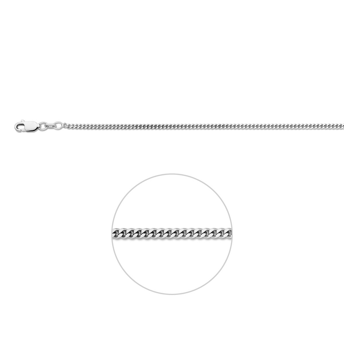 De schakelbreedte is 2.1mm.