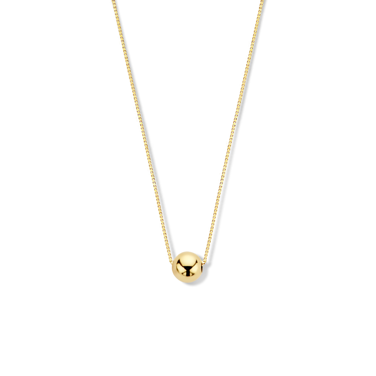 Dit prachtige 14-karaats gouden collier heeft een bol/half-bol vorm met een breedte van 0,5 mm en een lengte van 40 + 1,5 cm. Glanzend en nieuw. Perfect voor zowel dagelijks gebruik als speciale gelegenheden. Draag het solo of combineer met andere kettingen voor een gelaagde look. 