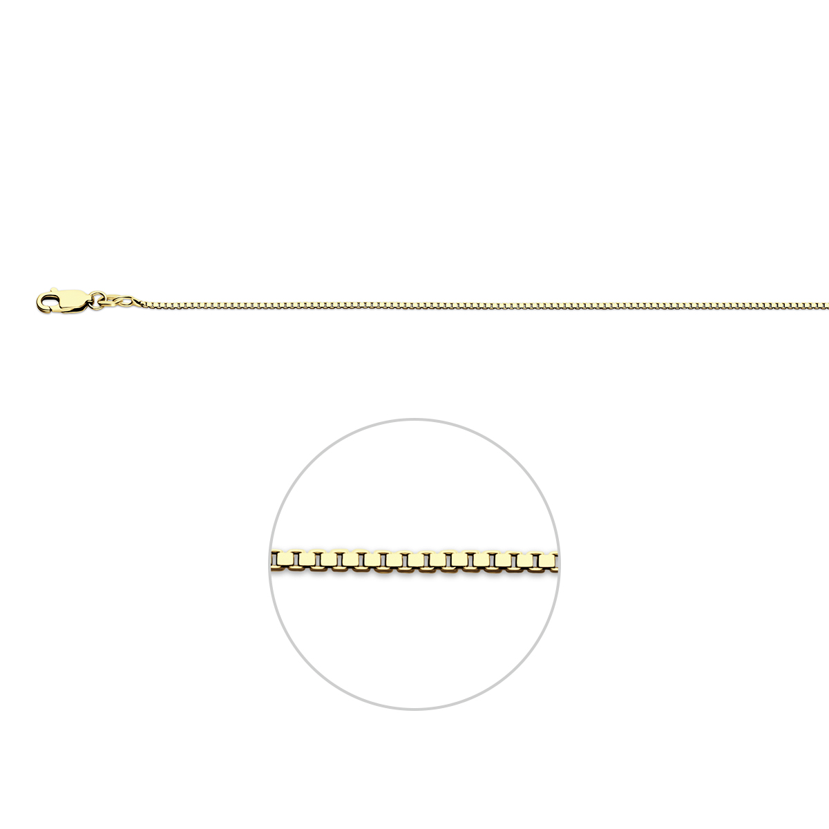 Verguld op 925 zilveren collier. De schakelbreedte is 1.1mm. Het collier heeft een draaglengte van 41cm en een extensie van 4cm. Uitgevoerd met een karabijn sluiting. Geen garantie op plating.
