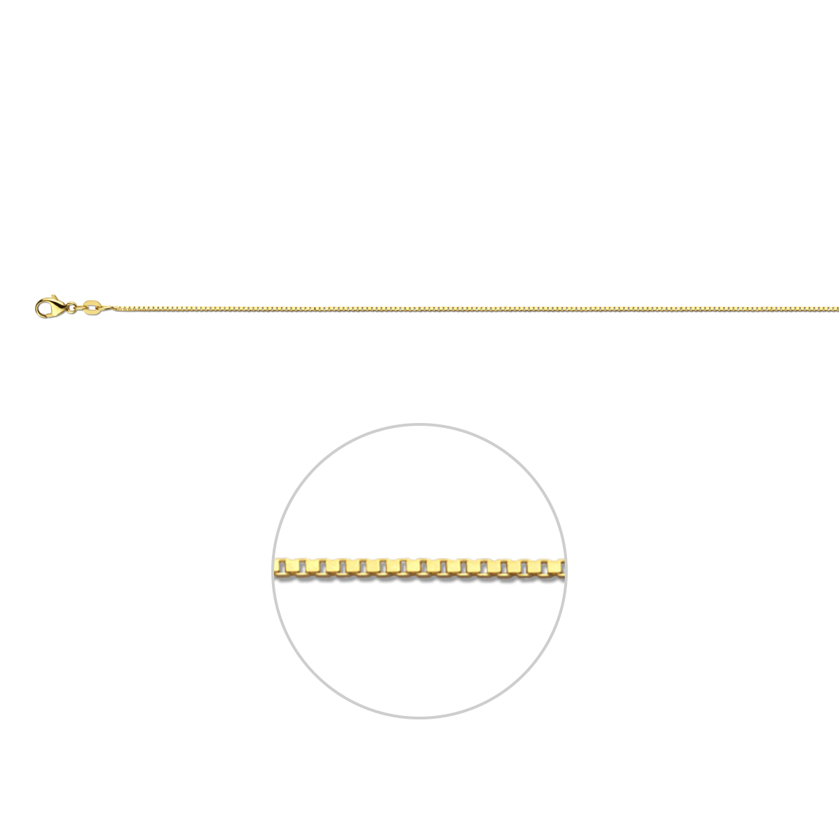  Doubl&eacute; venetiaans collier 45cm
Dikte 0.09mm