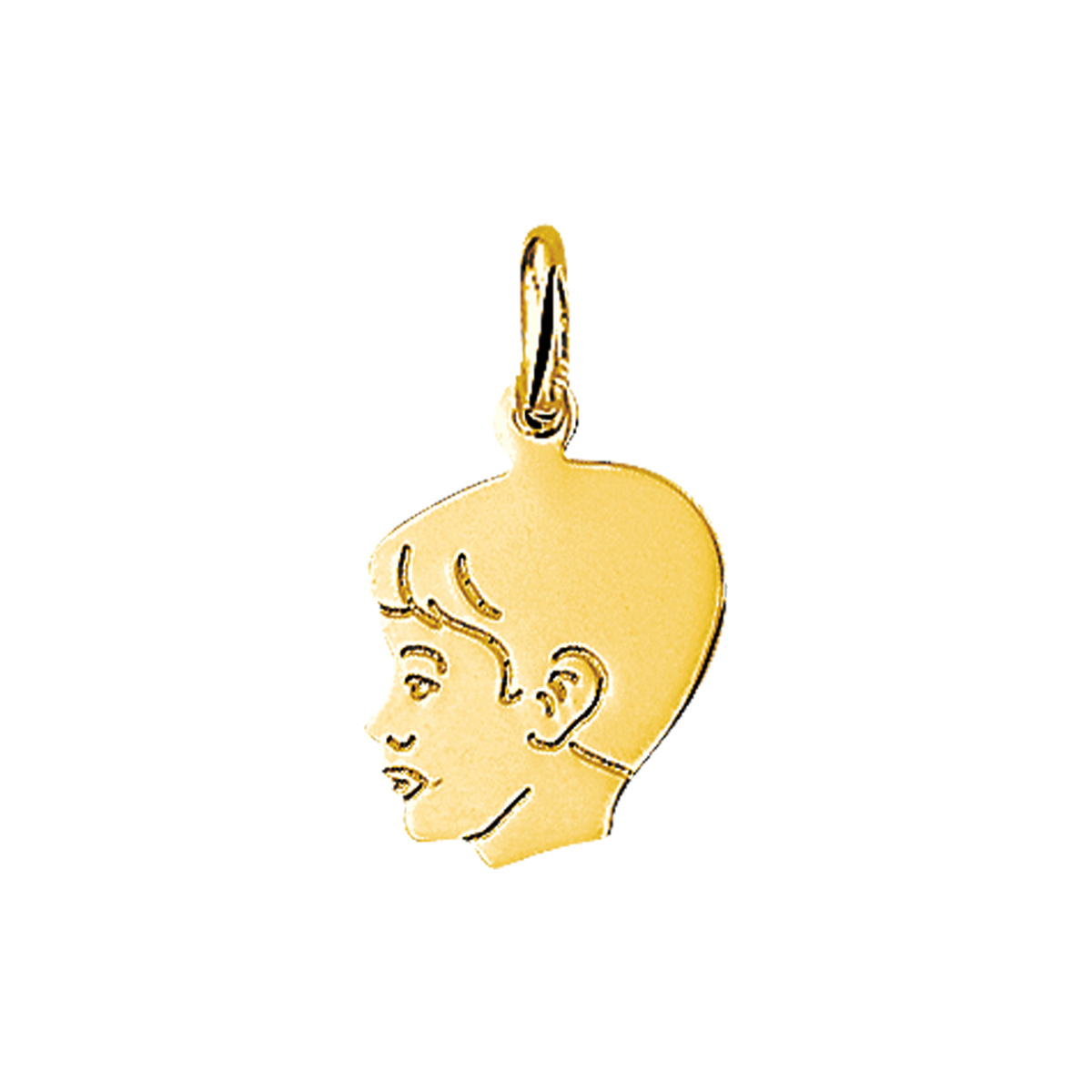 14k Geelgouden hanger met een hoogte van 13mm excl. oogje.