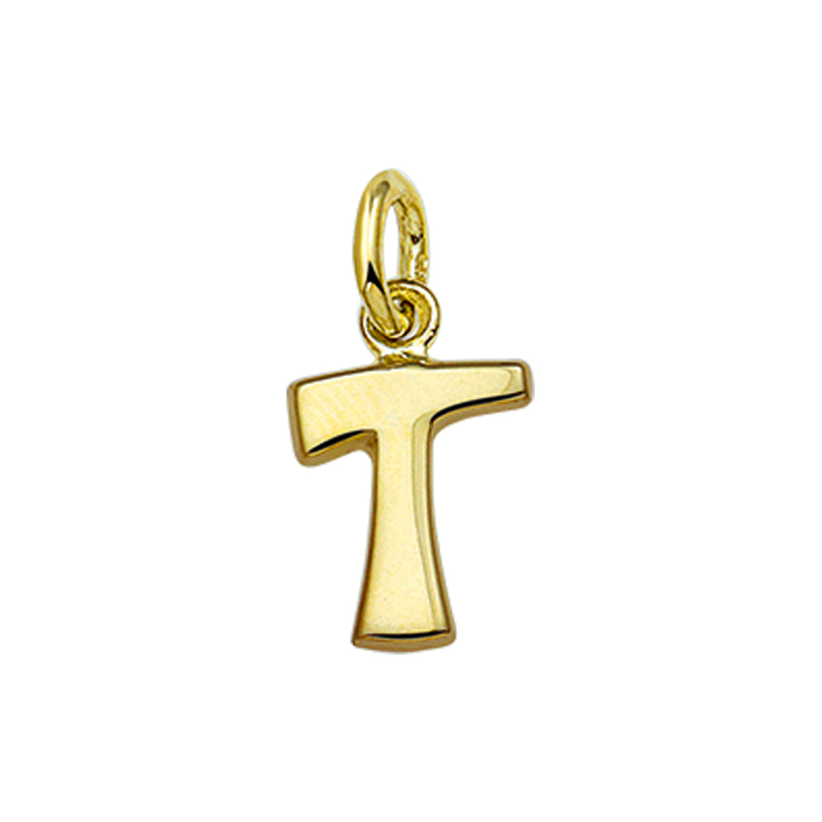 Beschrijving: Creeer een heel persoonlijk collier met deze letter hanger. Kies de initialen van een dierbare je geliefde of misschien wel gewoon die van jezelf! Details: Geelgouden hanger met de letter T en een afmeting van 12x8mm. 
Uniekenummer serie: 35752
Verpakt per: 1
Doelgroep: unisex