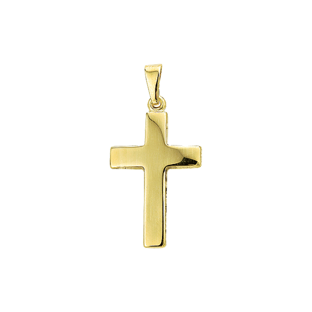 14K geelgouden hanger kruis. 24x14mm
