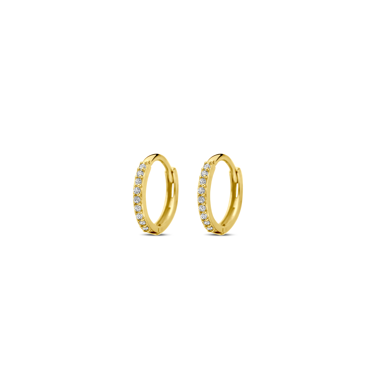 Klapoorringen zirkonia 10 mm