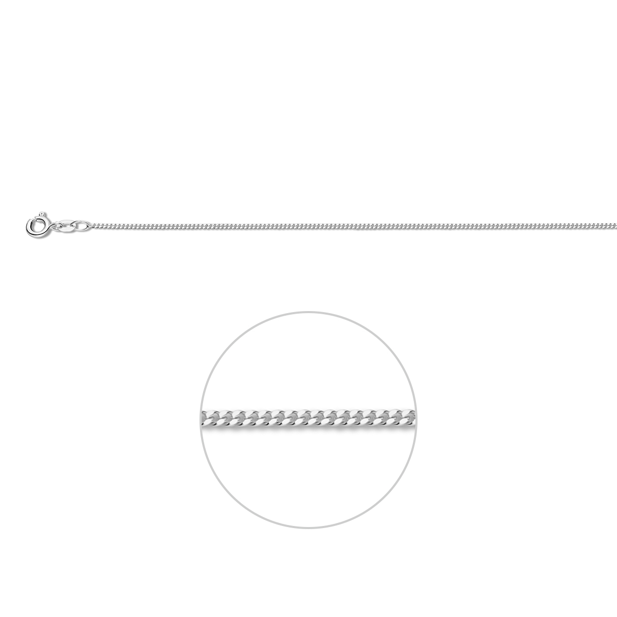 Dit prachtige collier uit Prijsgroep 10 van modelnummer 4100457 is gemaakt van goud, met een gewicht van 2,38 gram en een breedte van 1,2 mm. Het straalt dankzij de glanzende afwerking. Perfect te dragen bij zowel formele als informele gelegenheden, om een vleugje elegantie en luxe aan elke outfit toe te voegen.