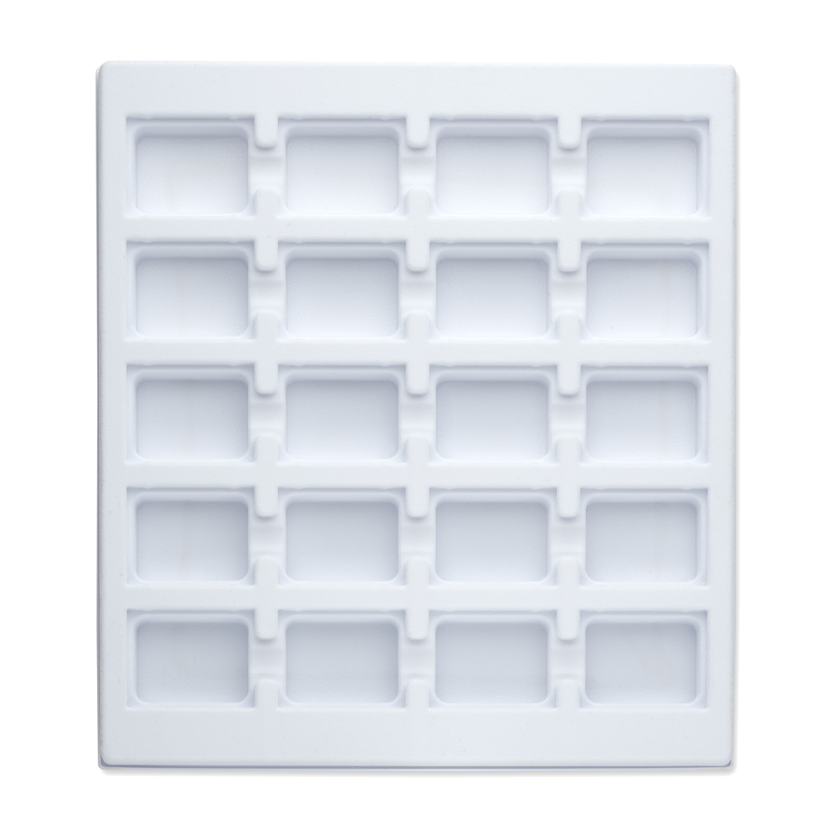 Losse lege tray voor de carrousel in de kleur wit. De tray heeft een afmeting van 245x220mm.