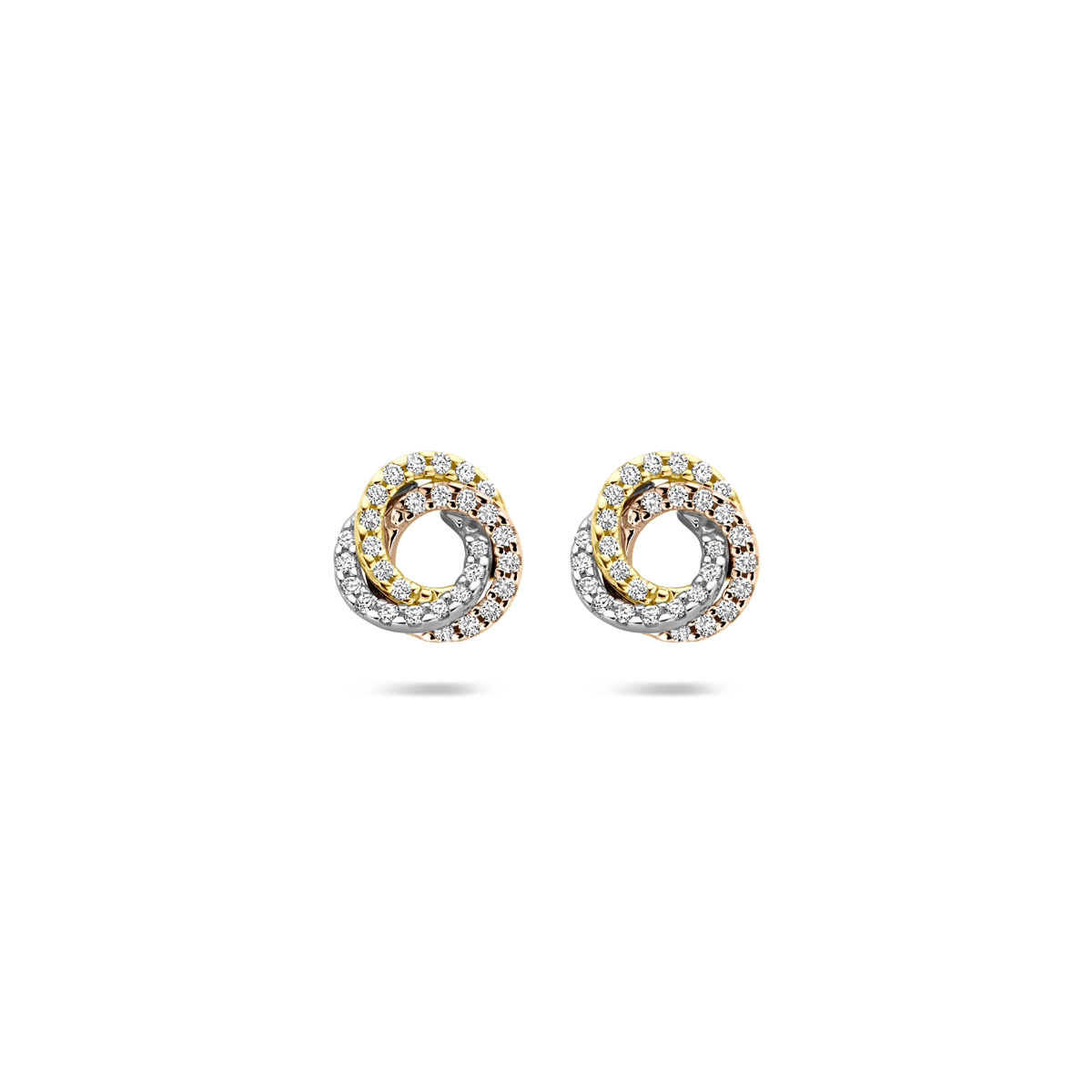 TRICOLOR OORSTEKER DIAMANT