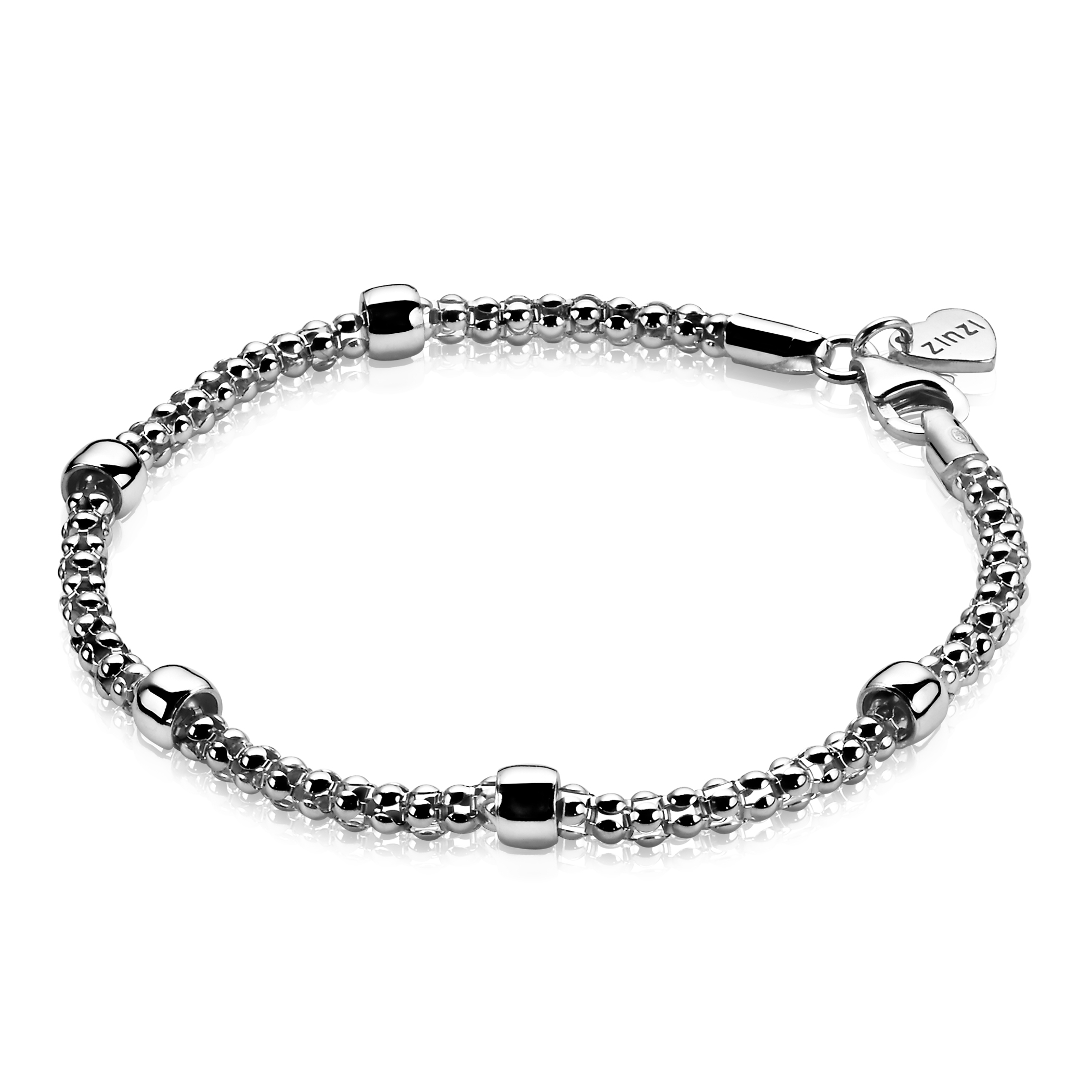 Zinzi zilveren schakelarmband 19cm ZIA1022