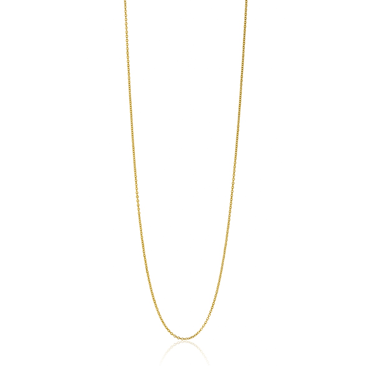 45cm ZINZI Gold 14 krt anker ketting 0,7mm breed. ZGLA45-07