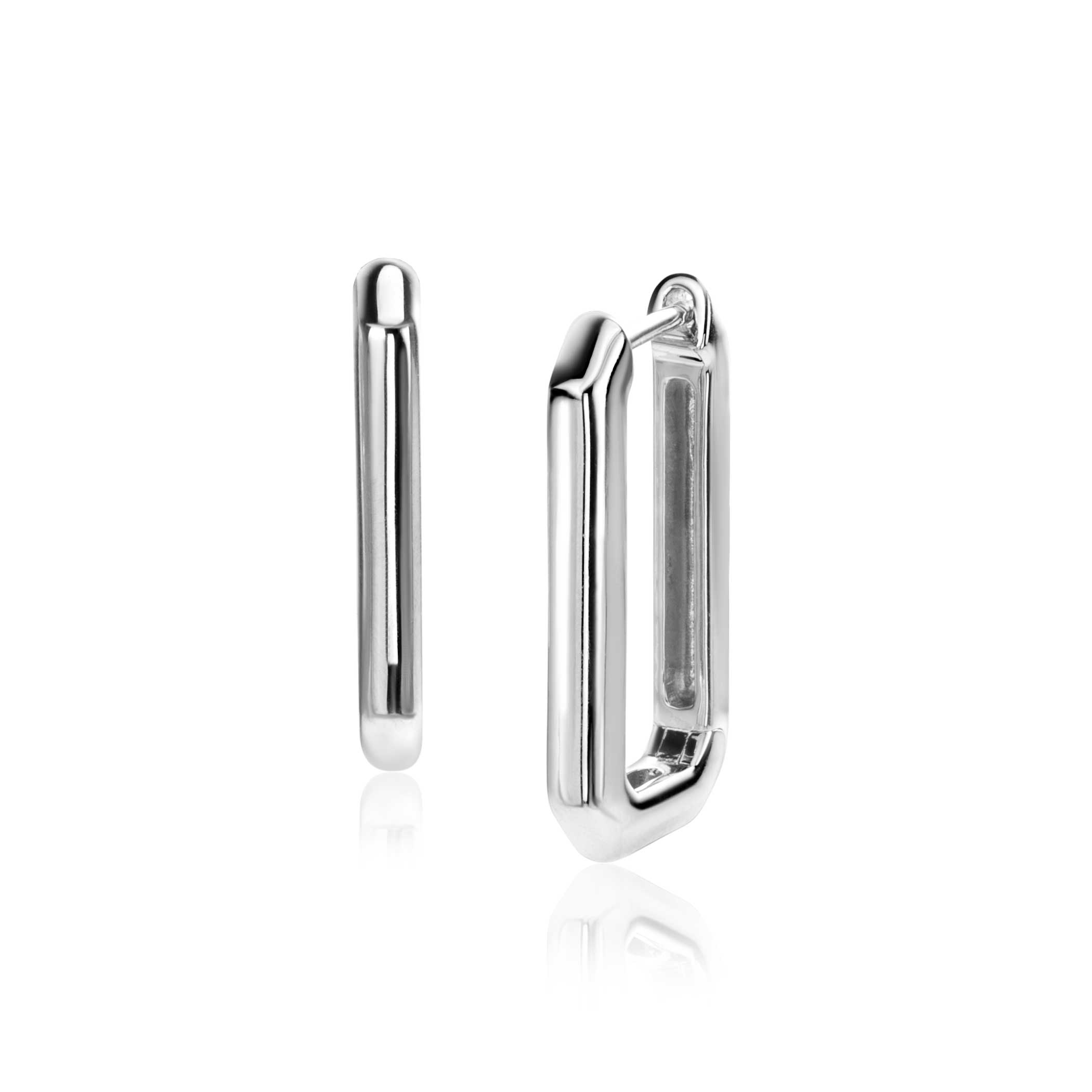 ZINZI zilveren luxe oorringen in achthoekige vorm. De doorsnede van deze oorringen is 23,5mm en de buisdikte is 3mm. Met luxe scharniersluiting. Deze oorringen zijn te combineren met al onze oorbedels. Vervaardigd van eerste gehalte zilver (925) en voorzien van een extra rodiumlaag voor een langdurige glans.