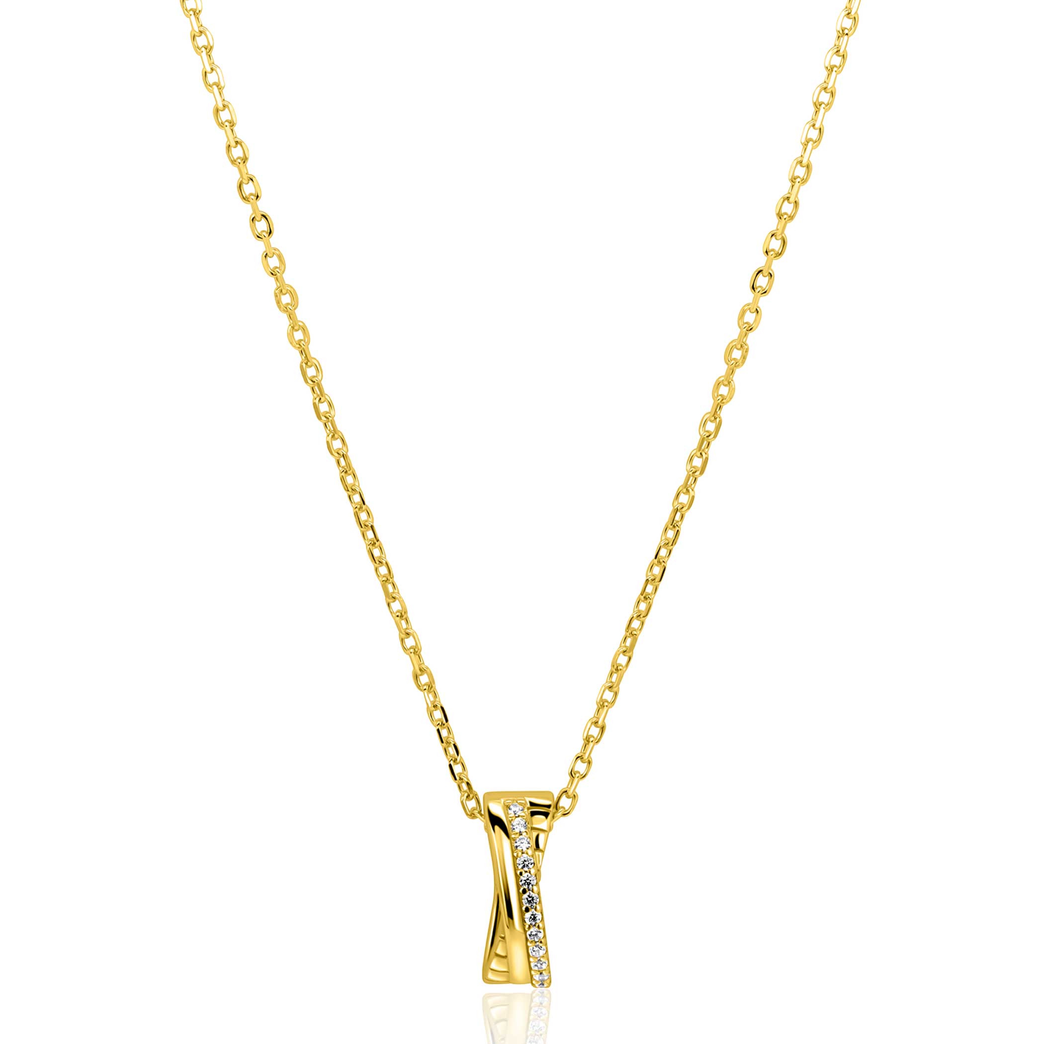 De ZINZI zlv. collier gg.verg. (modelnummer: ZIC2801) is een goudkleurige ketting met een breedte van 7,7 mm en een lengte van 450 mm. Deze goudvergulde ketting is perfect voor dagelijks gebruik of speciale gelegenheden. Combineer het met bijpassende sieraden voor een elegante uitstraling. Een veelzijdig en tijdloos sieraad voor elke sieradencollectie.