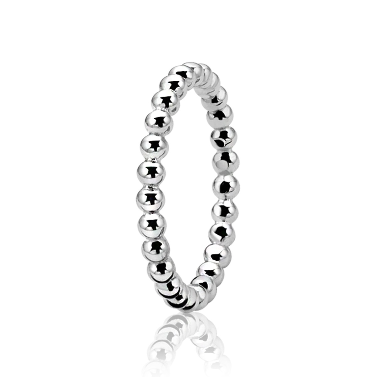 ZINZI zilveren ring glad bol ZIR923