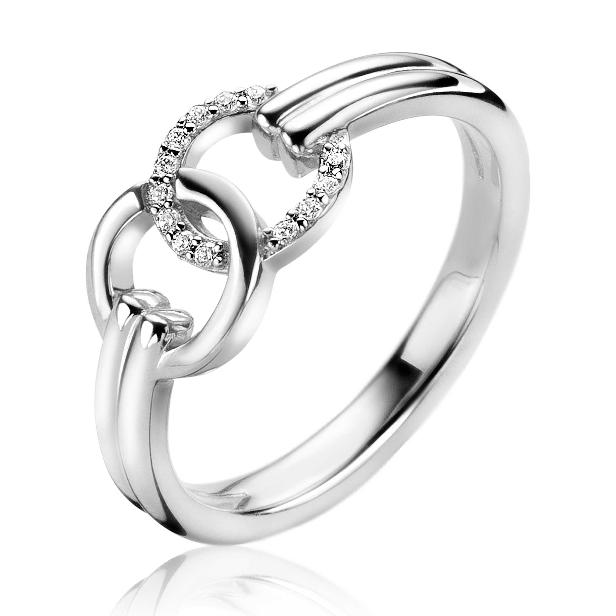 Zinzi ring zilver, maat 54