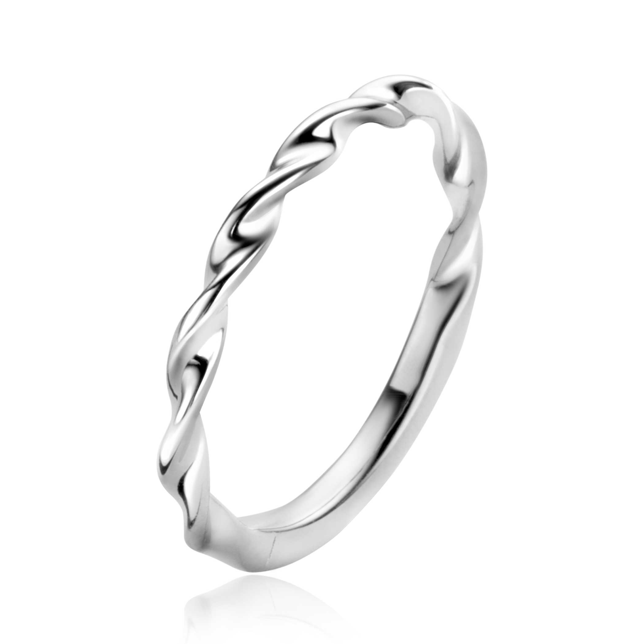 ZINZI zilveren aanschuifring met gedraaide buis. De ring is 2mm breed en gemakkelijk te mixen met andere Zinzi aanschuifringen. Vervaardigd van eerste gehalte zilver (925) en voorzien van een extra rhodium laag voor een langdurige glans.